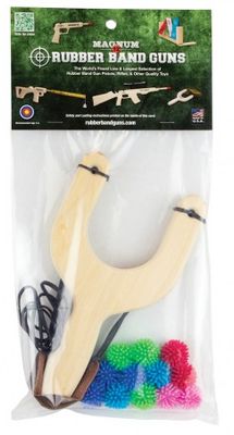 Magnum  Jumbo Sling Shot Packaged with12 hedge Balls