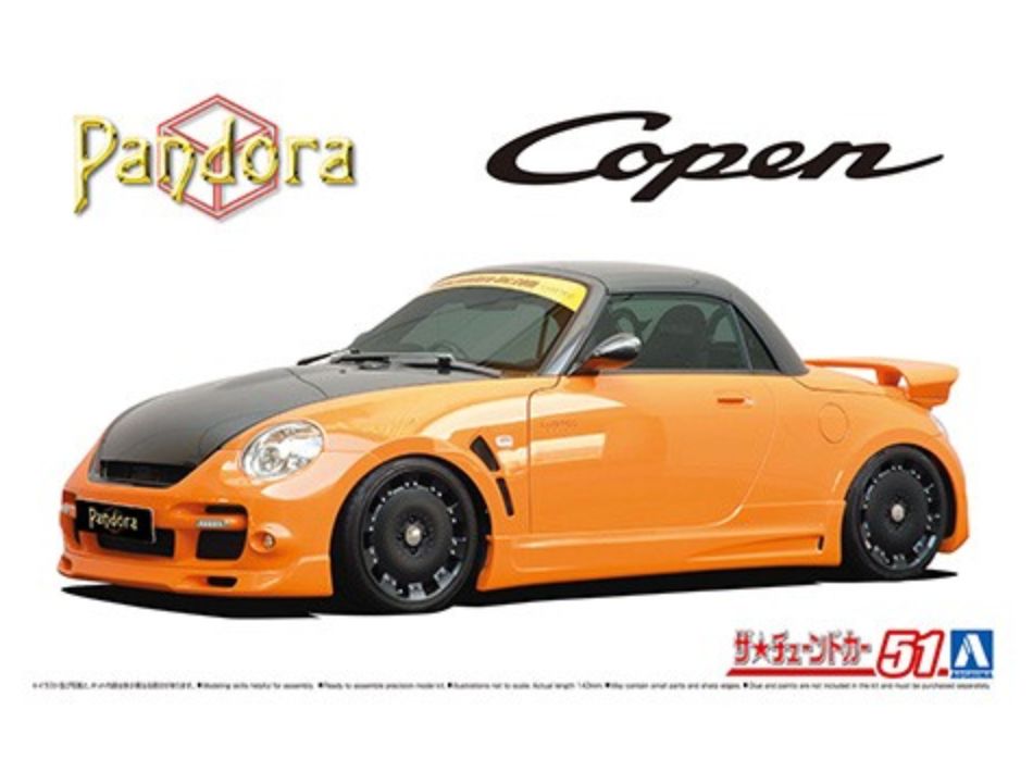 Aoshima 1/24 2002 Daihatsu Type 887 EVO II L880K Copen Pandora Type
