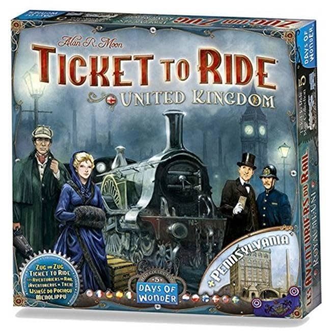 Ticket to Ride Map #5 United Kingdom/ Pennsylvania