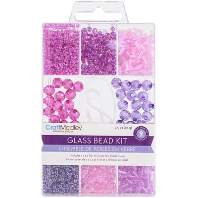 CraftMedley Glass Bead Kit Blush