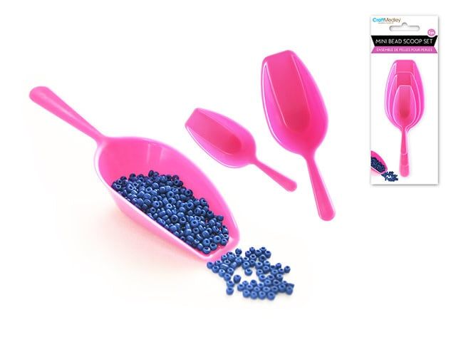 CraftMedley Beading Jewelry Tool Scoop It Mini Bead Scoop Set 3pc