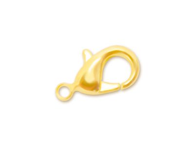 CraftMedley 10mm Lobster Claw with Clasp Gold 12pc