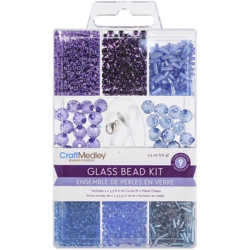CraftMedley Glass Bead Kit Sky