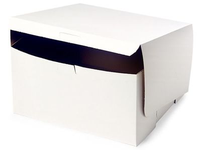 Retail Supplies 10x10x 3.5in White 6 Cupcake Bakery Box