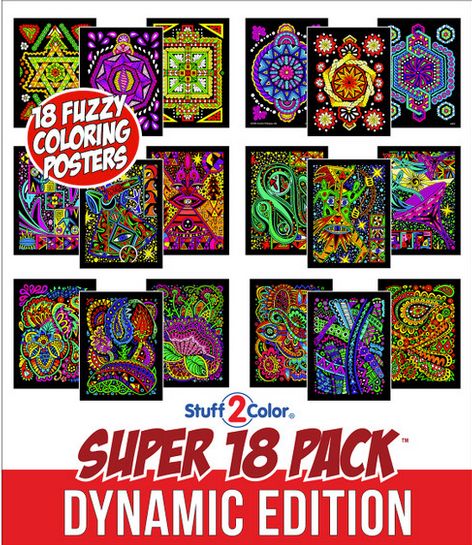 Stuff To Color Super 18 Pack Dynamic Edition