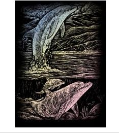 Royal &amp; Langnickel Jumping Dolphin Engraving art