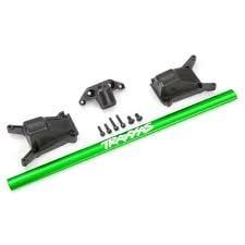 Traxxas Chassis brace kit, green (fits Rustler 4X4 or Slash 4X4 models equipped with Low-CG chassis)
