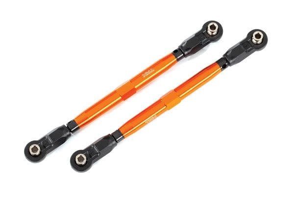 Traxxas Toe links, Wide Maxx (TUBES, 6061-T6 aluminum - orange