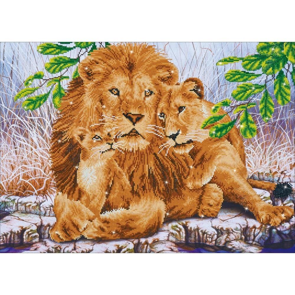 Diamond Dotz Diamond Art Kit Lion Family