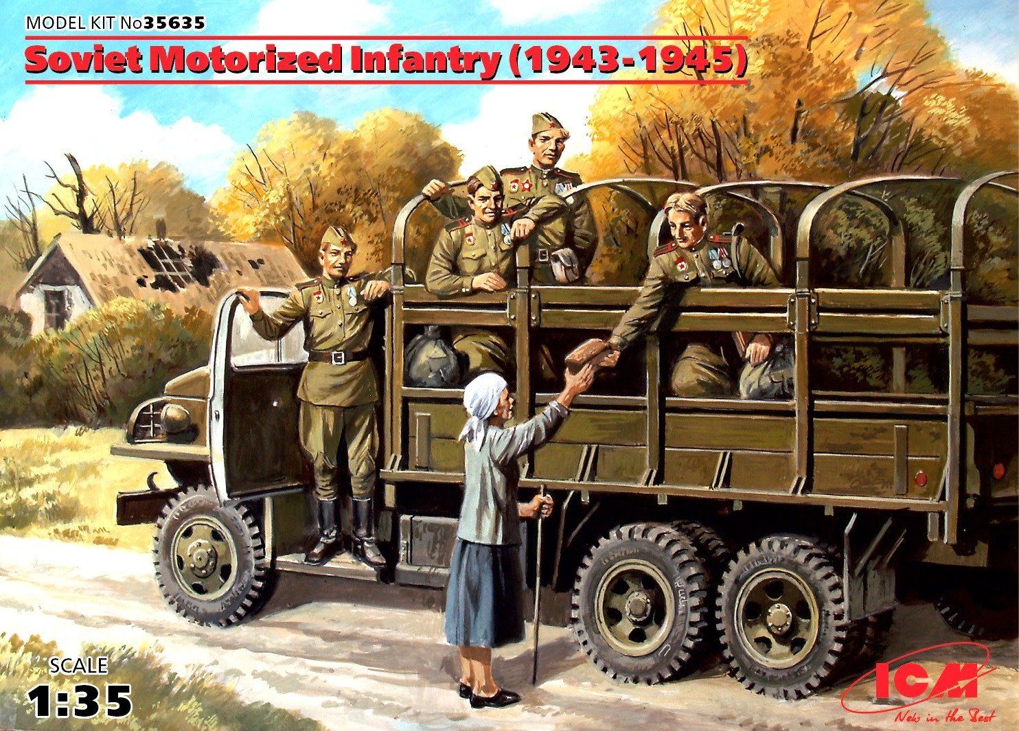 Icm Soviet Motorized Infantry (1943-1945), (5 figures)