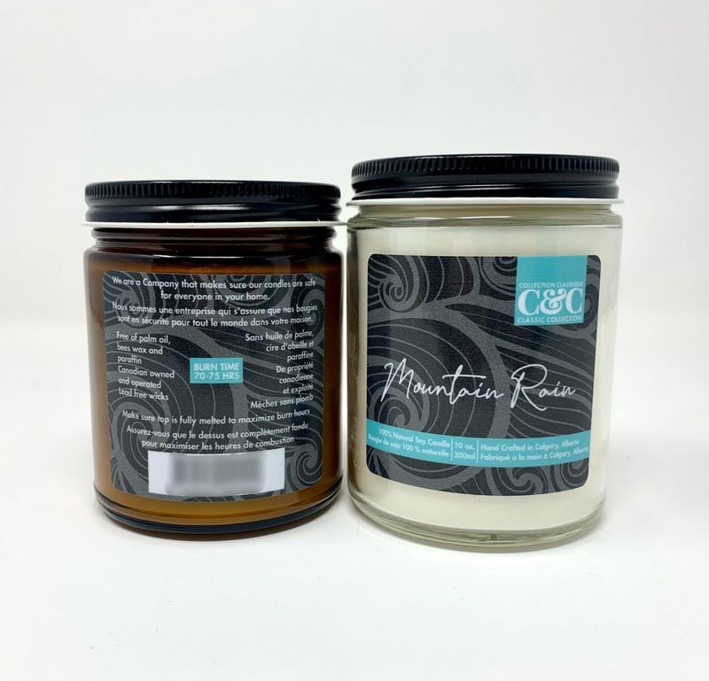 C&amp;C Candle Co Mountain Rain Amber Jar 9oz