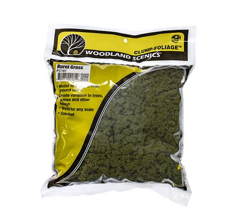 Woodland Clump Foliage Burnt Grass