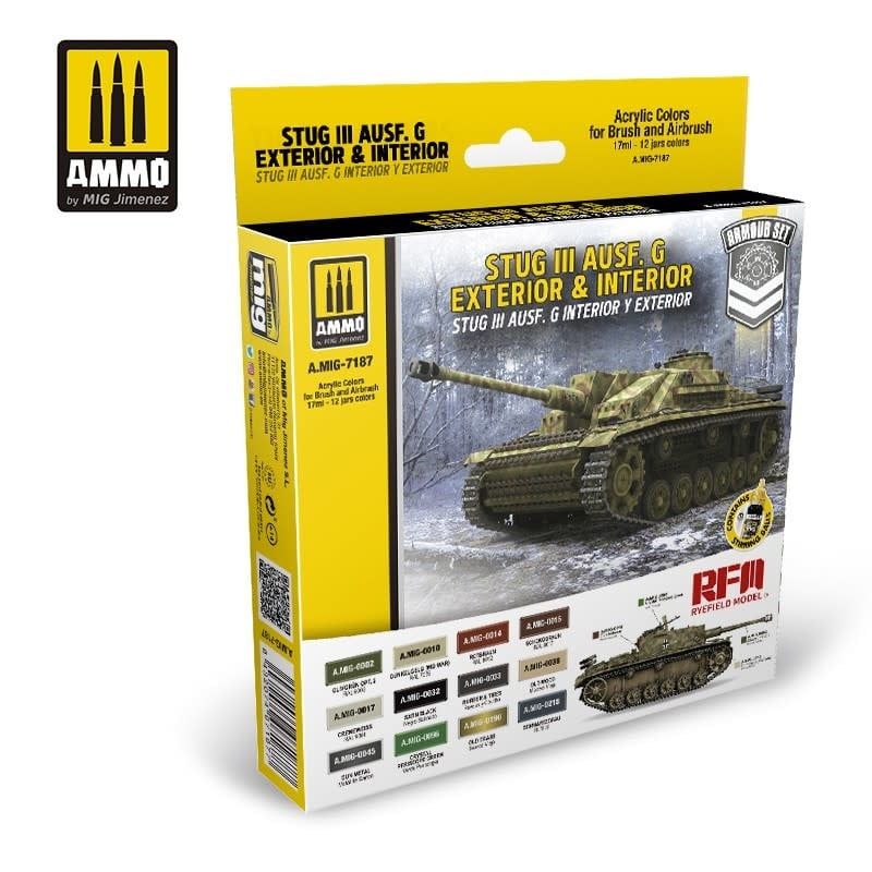 Ammo of MIG Stug III Interior And Exterior Colors Set