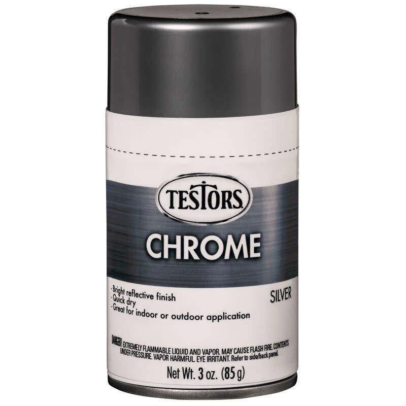 Testors Craf Silver Chrome Spray 3oz