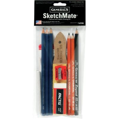 General Pencil SketchMate Charcoal and Graphite Drawing Kit