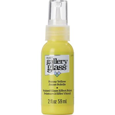 Plaid Sunny Yellow Gallery Glass Paint 2oz