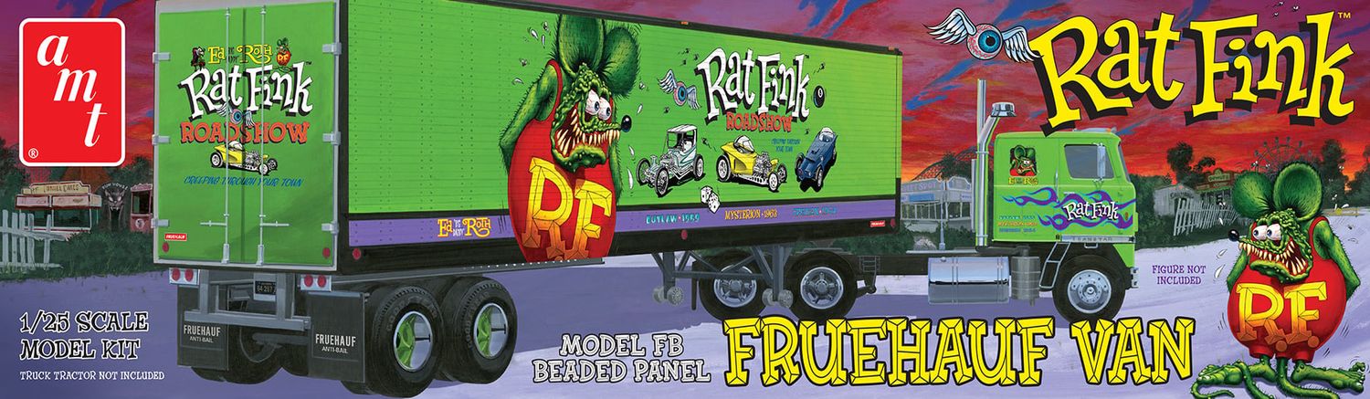 AMT\ERTL 1/25 Rat Fink Fruehauf Beaded Panel Van