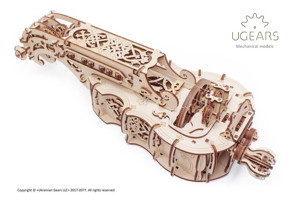 UGears 3D Wooden Puzzle Hurdy-Gurdy 292 piece