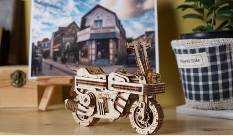UGears 3D Wooden Puzzle Moto Compact Folding Scooter 192 piece