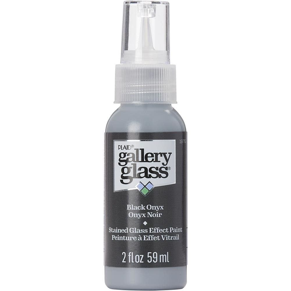 Plaid Black Onyx Gallery Glass Paint 2oz