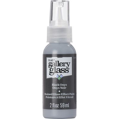 Plaid Black Onyx Gallery Glass Paint 2oz