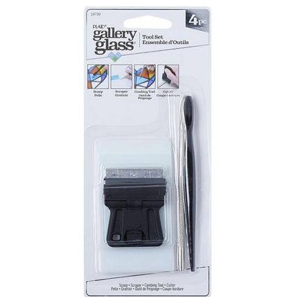 Plaid Gallery Glass Tool Set 4 Pack