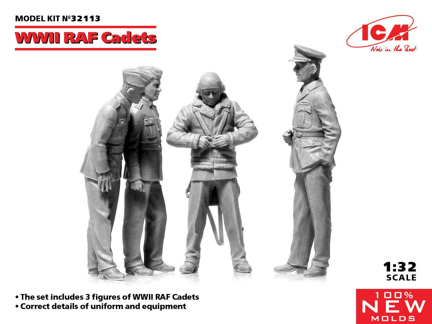 Icm 1/32 WWII RAF Cadets (100% new molds)