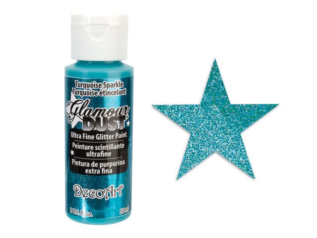 DecoArt Ultrafine Glitter Paint Turquoise Sparkle