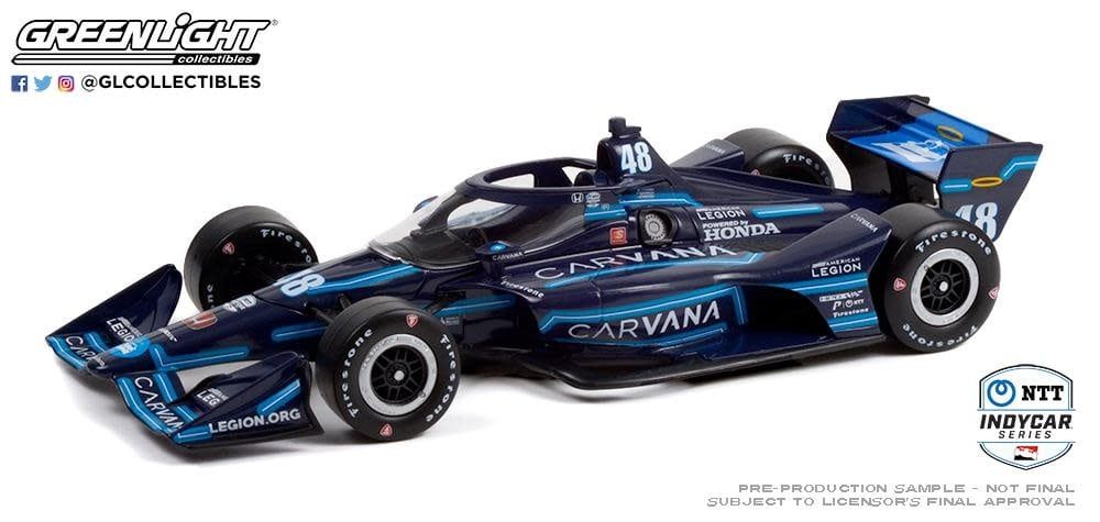 Green Light Collectibles 1/18 2021 Ntt Indycar Series No 48 Jimmie Johnson