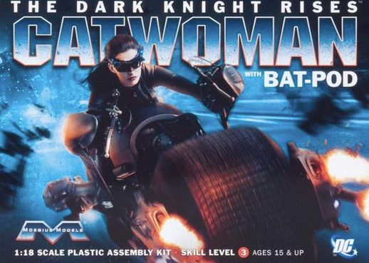 Moebius 1/18 Dark Knight Catwoman W/Bat-pod