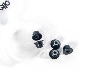 Schelle M3 Flanged 5.5mm Alu Nut, Blk