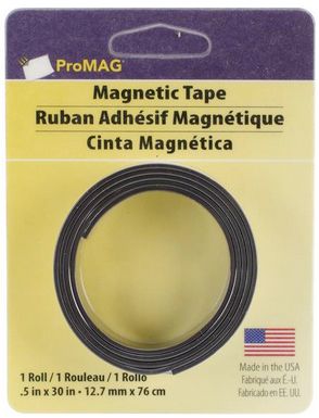 ProMag Adhesive Magnetic Tape .5&quot;X30&quot;