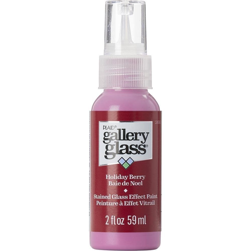 Plaid Holiday Berry Gallery Glass Paint 2oz