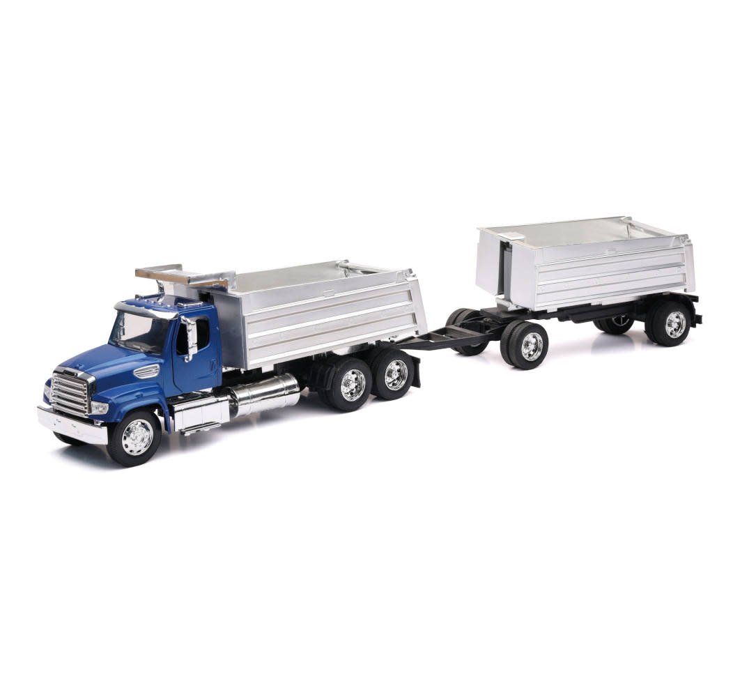 New Ray 1/32 Scale Freightliner 114SD Twin Dumps Truck
