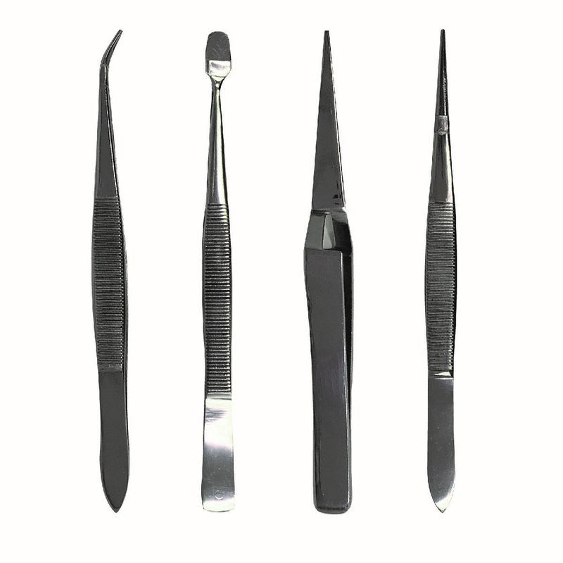 Excel 4 Piece SS Tweezer Set
