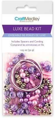 CraftMedley Acrylic Bead Luxe Kit with Spacers and Cording 30g