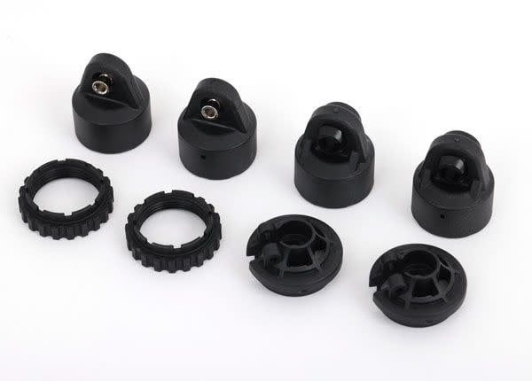 Traxxas Shock caps, GT-Maxx shocks (2)/ spring perch/ adjusters (2) (for 2 shocks)