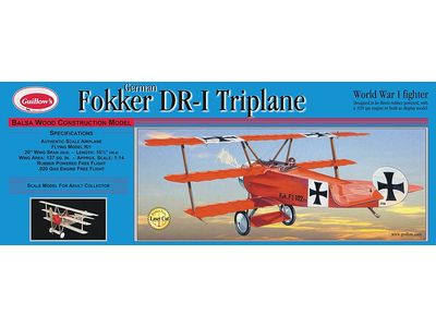 Guillows Fokker Dr1 Triplane Laser Cut