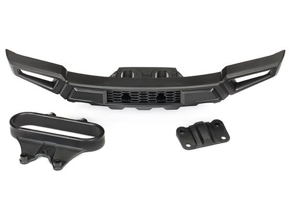 Traxxas Bumper, front/ bumper mount, front/ adapter (fits 2017 Ford Raptor)