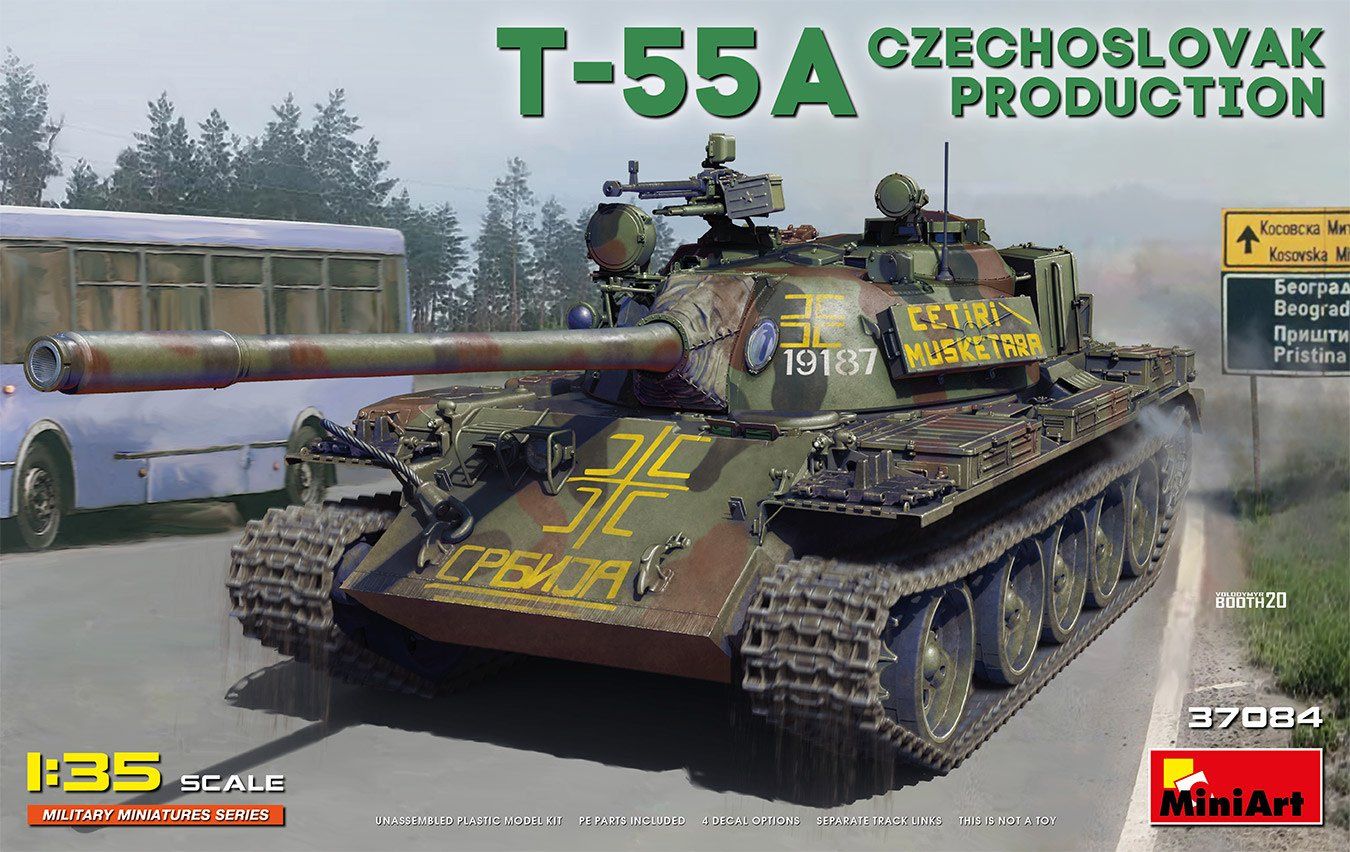 Miniart 1/35 T 55A Czechoslovak Prod. Tank