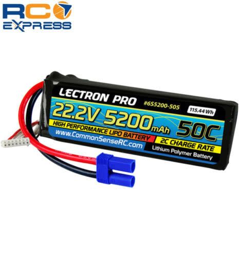 Common Sense R/C Lectron Pro 22.2V 5200Mah 50C Lipo with EC5