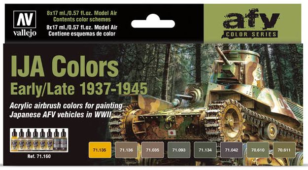 Vallejo IJA Colors Early/Late 1937-1945 Set
