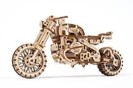 UGears 3D Wooden Puzzle Scrambler UGR-10 with sidecar 380 piece