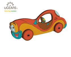 UGears 3D Wooden Puzzle Car Coloring Model 8 piece