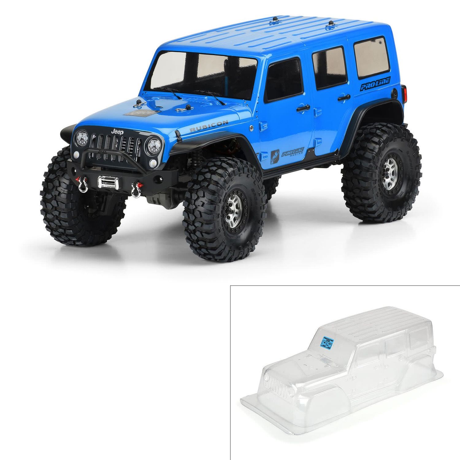 Pro Line 1/10 Jeep Wrangler Unlimited Rubicon Clr Body 12.8" WB TRX-4