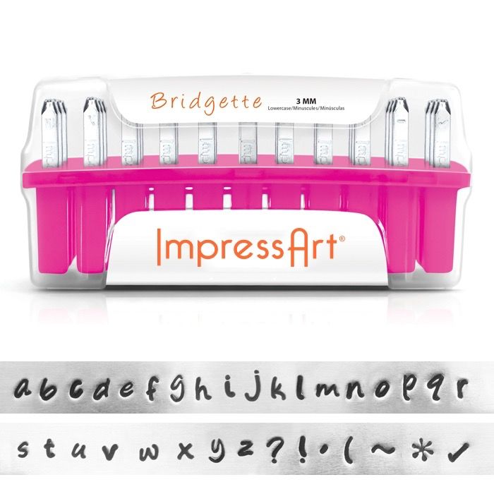 IMPressArt Lowercase 3mm Bridgette (Font)