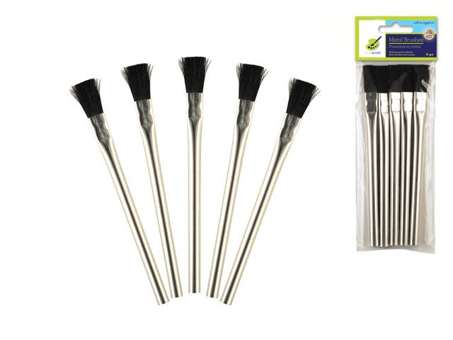 Color Factory Metal Duro-Bristle Brushes 5pc