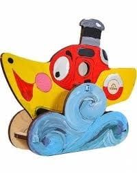 UGears 3D Wooden Puzzle Steamboat Coloring Model 15 piece