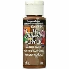 DecoArt Crafter's Acrylic Paint  2oz CINNAMON BROWN