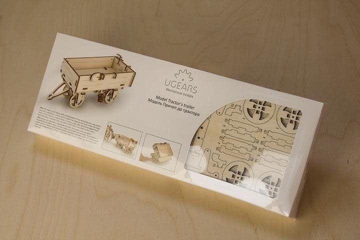 UGears 3D Wooden Puzzle Tractors Trailer 68 piece